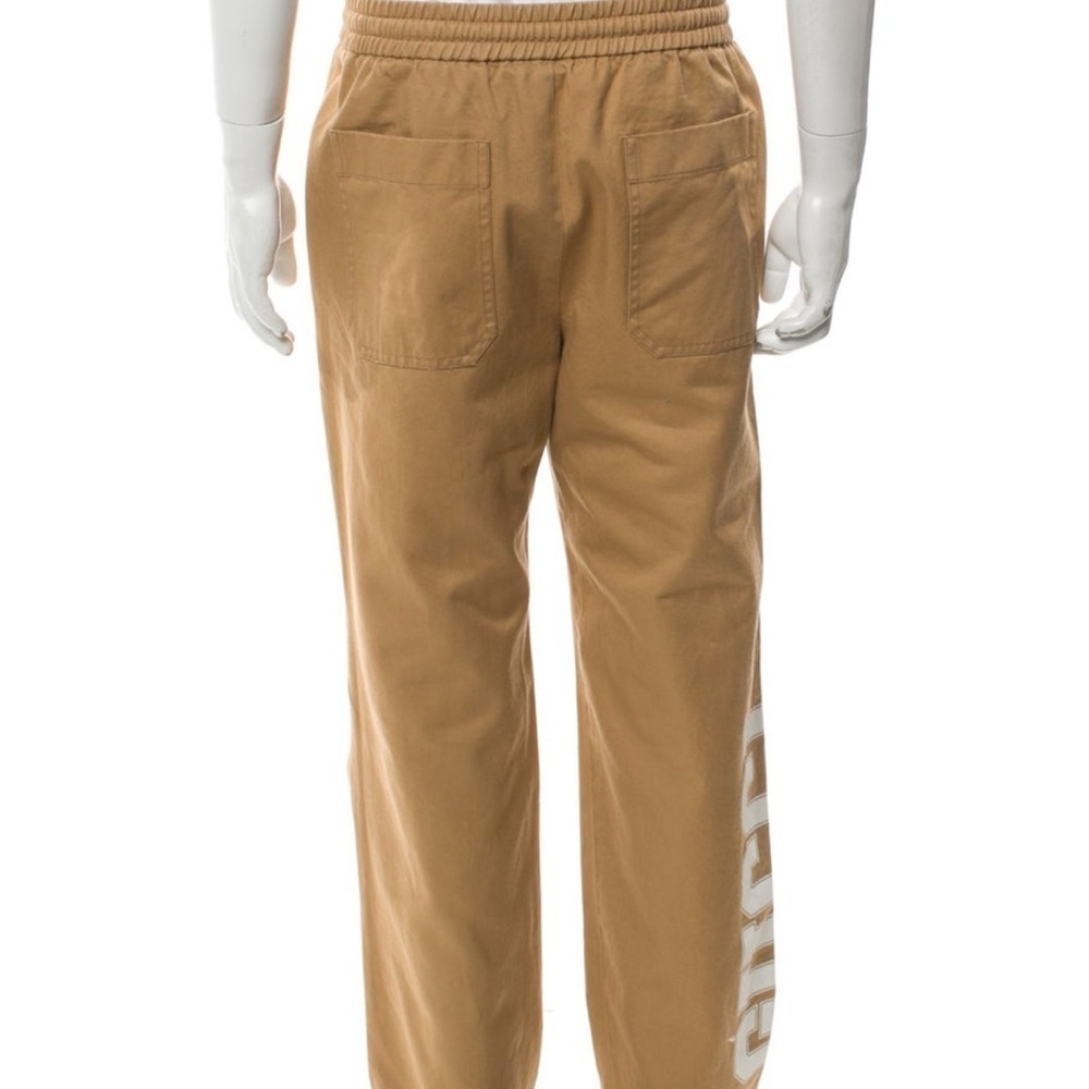 Gucci Tan Joggers with White Logo - Picture 3 of 10
